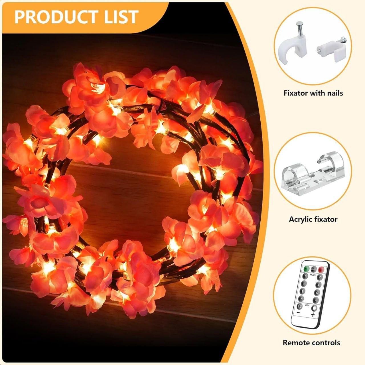 XENOBUY Cherry LED Tree Branch Lights - Decorative Wall Lights