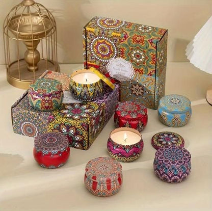 XENOBUY Scented Tin Candle 4.5cm - Soy Wax Multicolor
