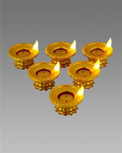 LED Water Pouring Diya Light
