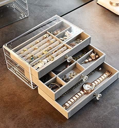 XENOBUY 3 Layer Jewellery Storage Box - Organizer Case