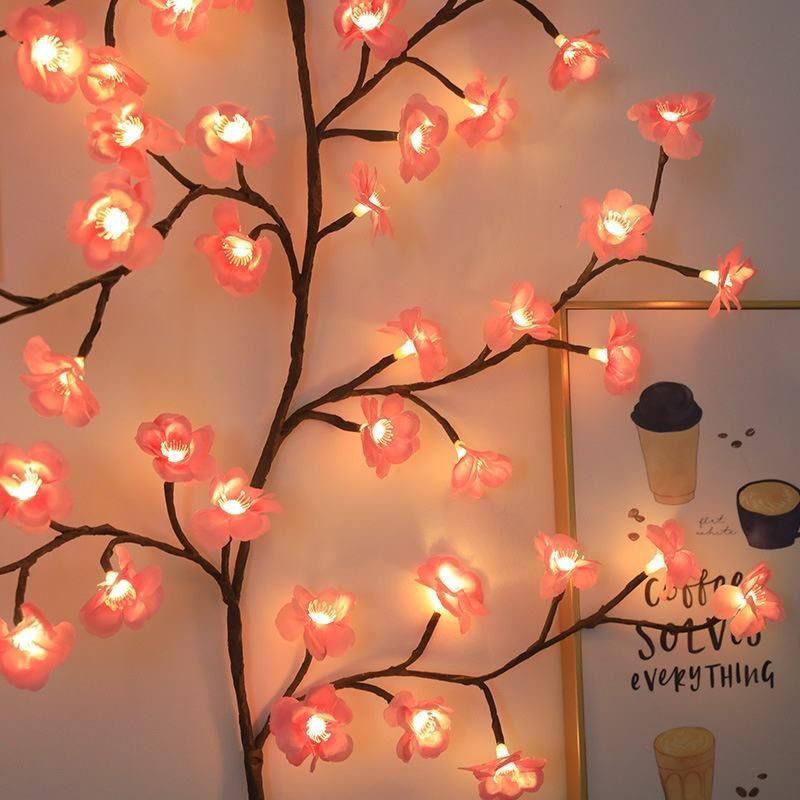 XENOBUY Cherry LED Tree Branch Lights - Decorative Wall Lights